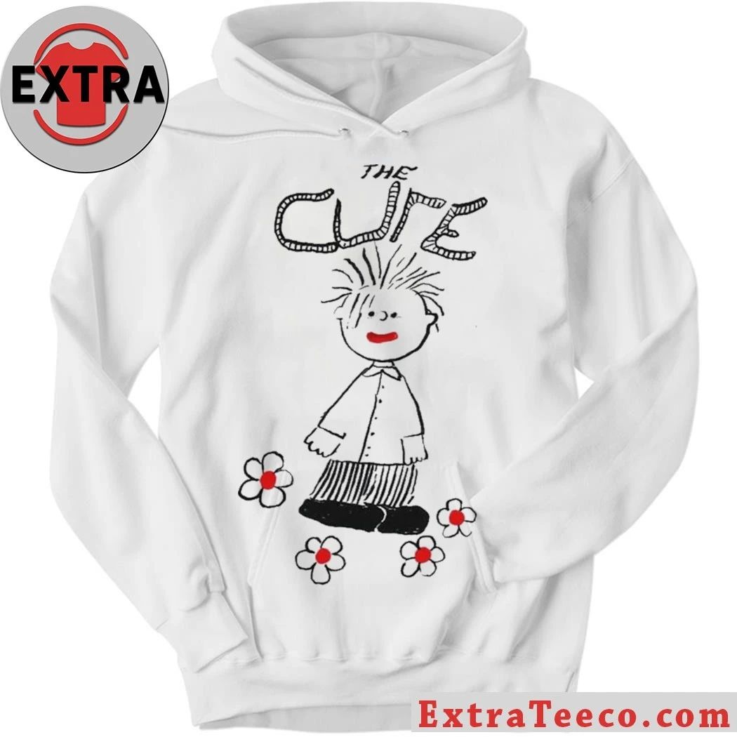 T-shirt printed with artistic designs from the famous rock band The Cure