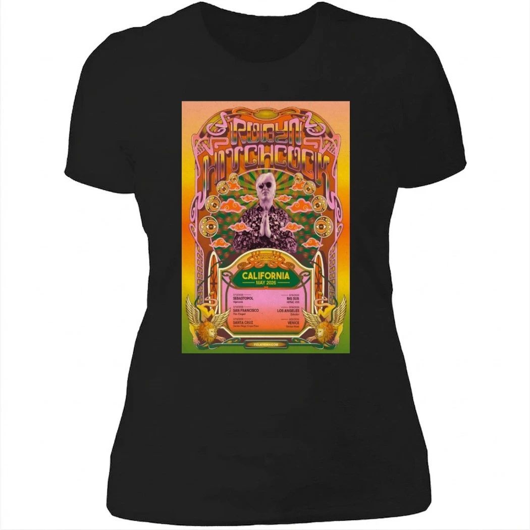 Robyn Hitchcock California May 2026 Shows Shirt