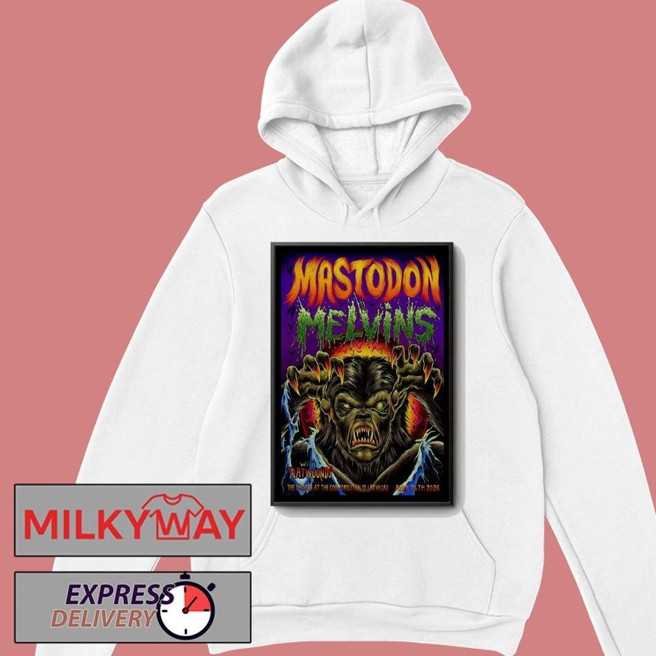 Mastodon With Melvins April 24 2026, Las Vegas NV Poster shirt