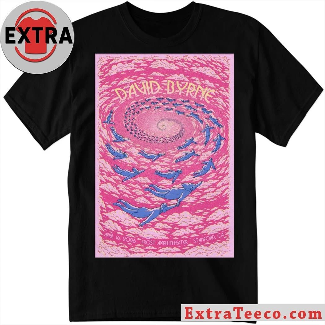 David Byrne In Stanford CA On April 16 2026 Tour Poster Shirt
