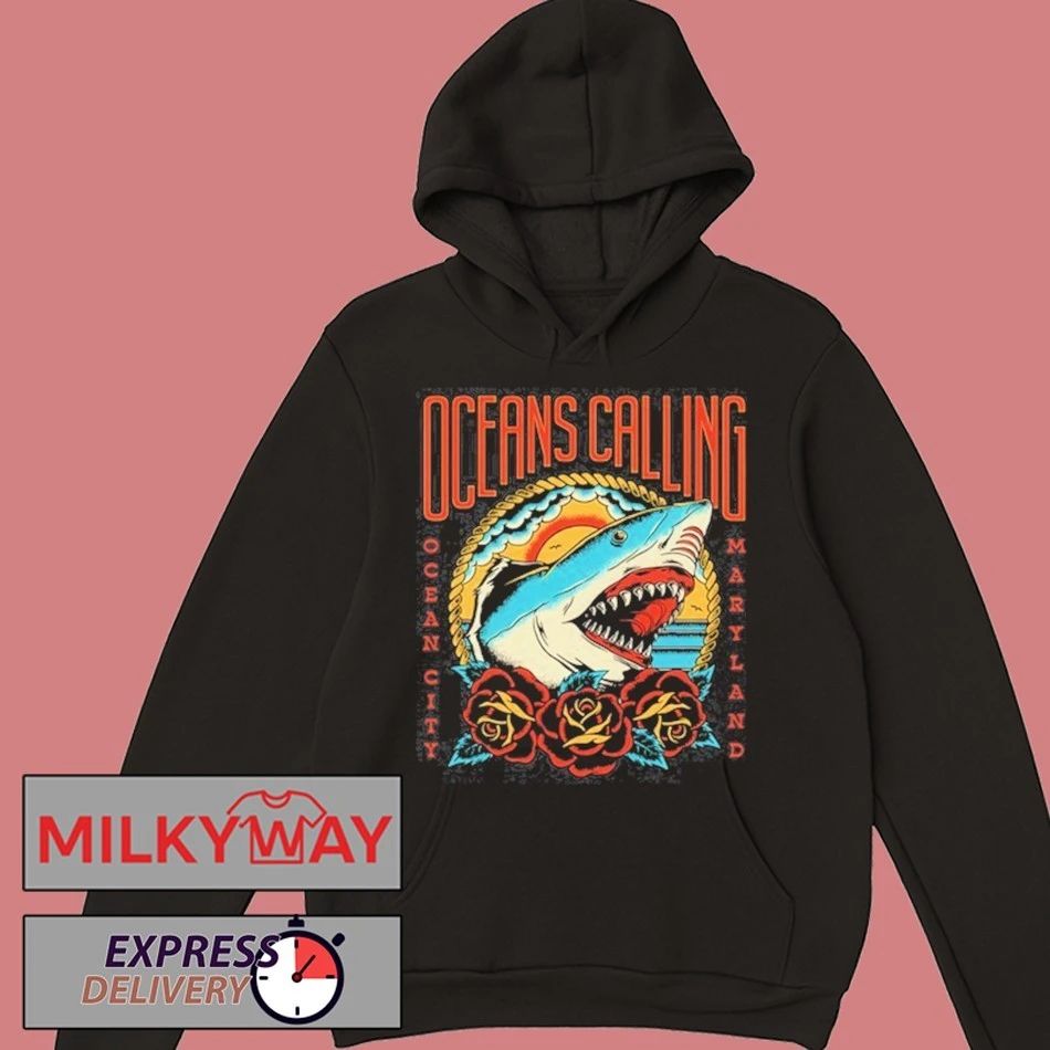Oceans Calling Festival 2025 Ocean City MD Shark Lineup shirt