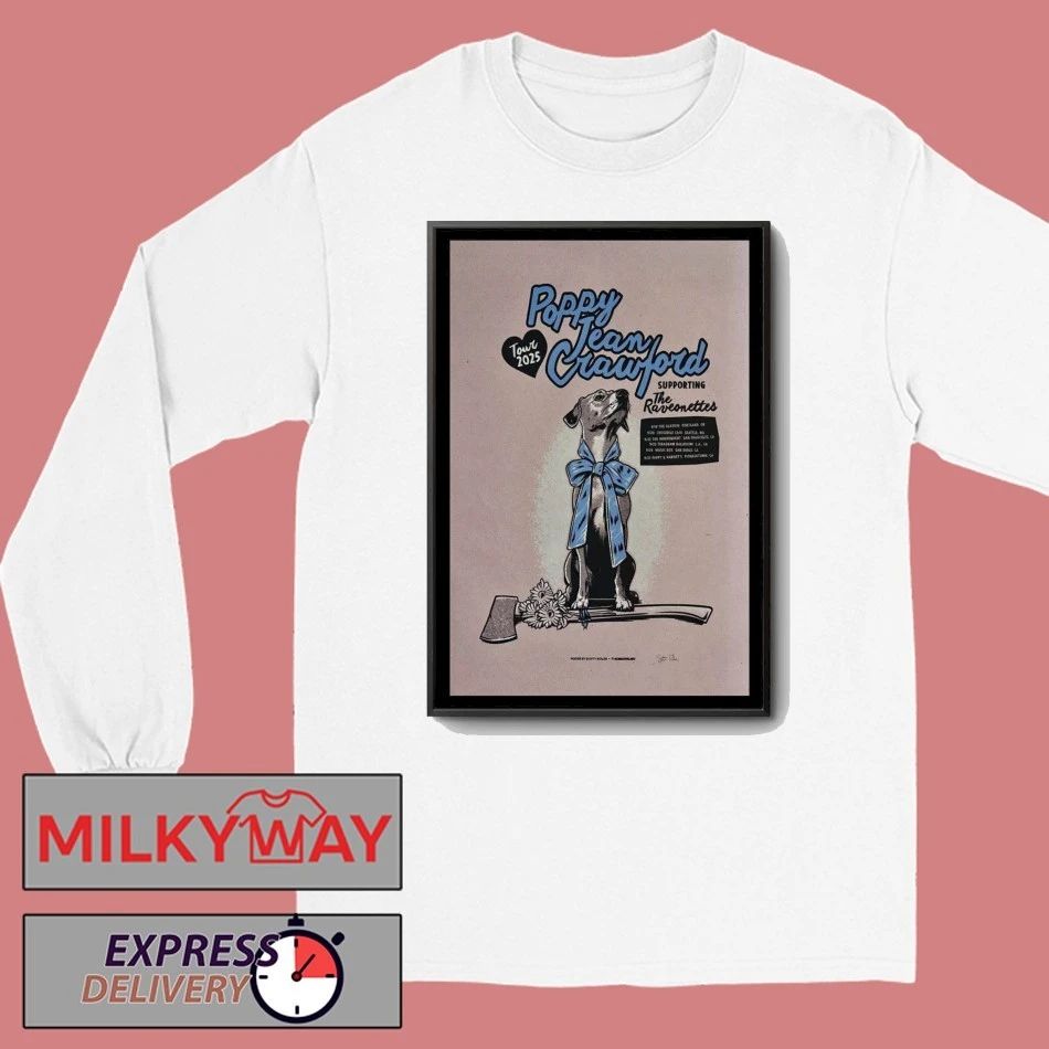 Poppy Jean Crawford West Coast Tour 2025 Poster shirt