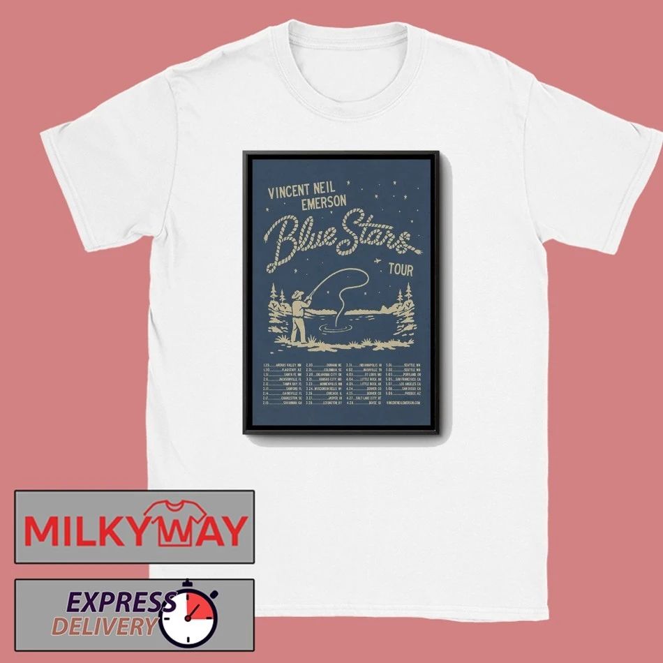 Vincent Neil Emerson Poster 2026 Blue Strars Tour- shirt