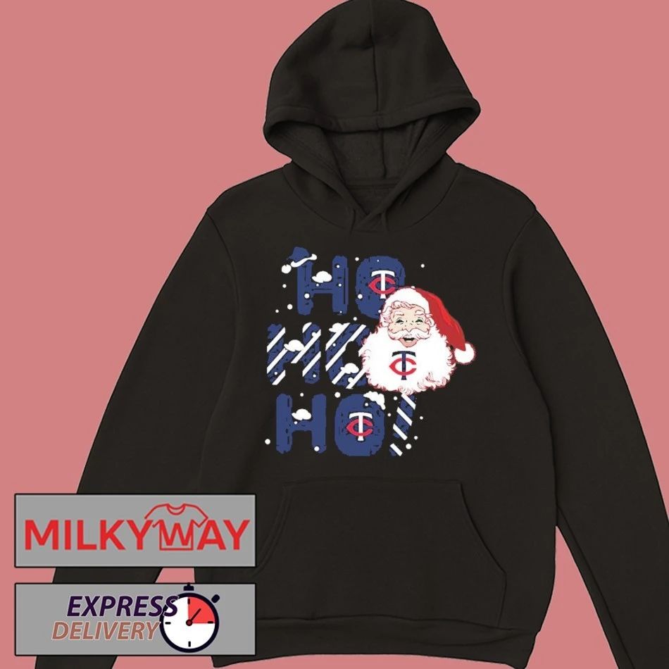 2025 Minnesota Twins Christmas Santa Ho Ho Ho Shirt