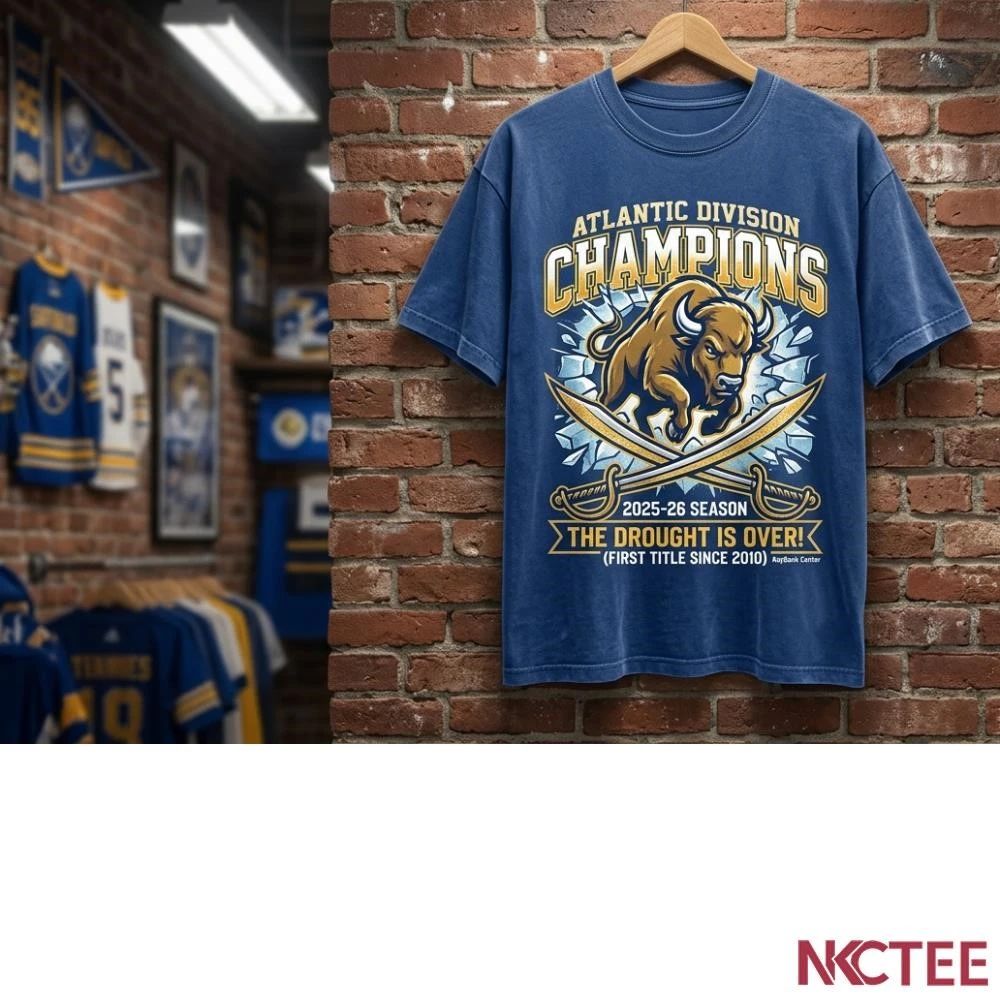 Buffalo Sabres 2026 Atlantic Division Champions T-Shirt