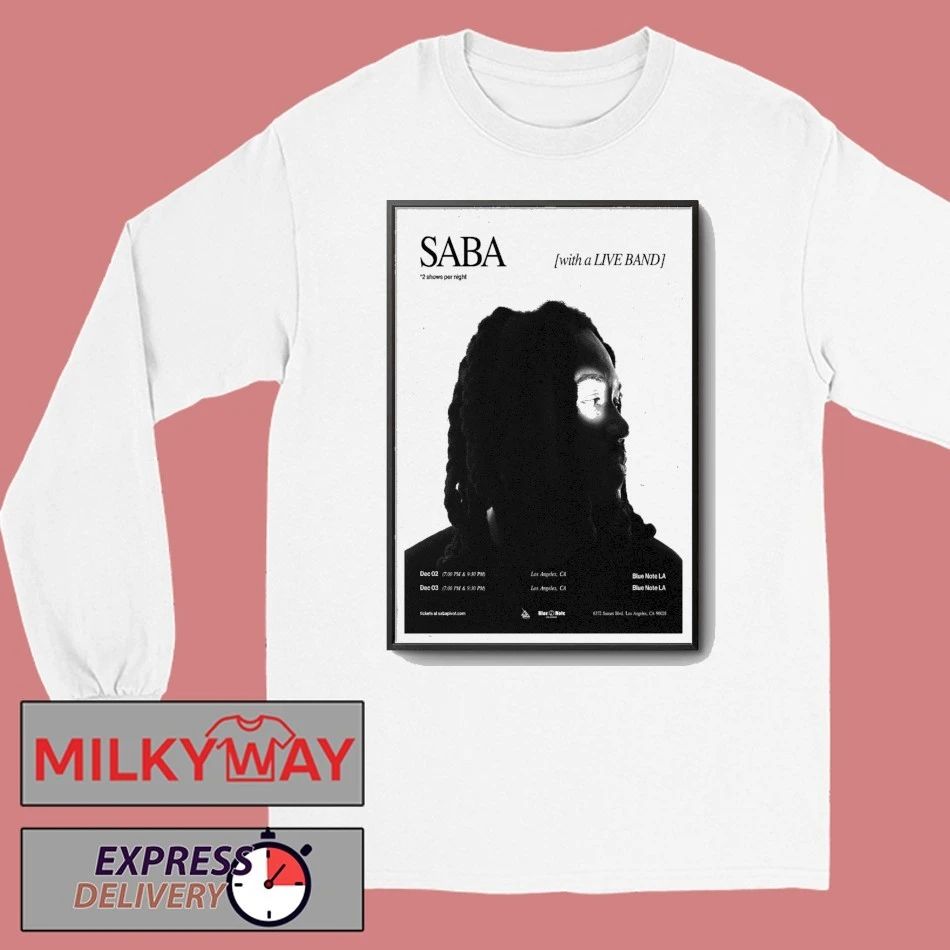 Saba Blue Note LA Los Angeles Poster shirt