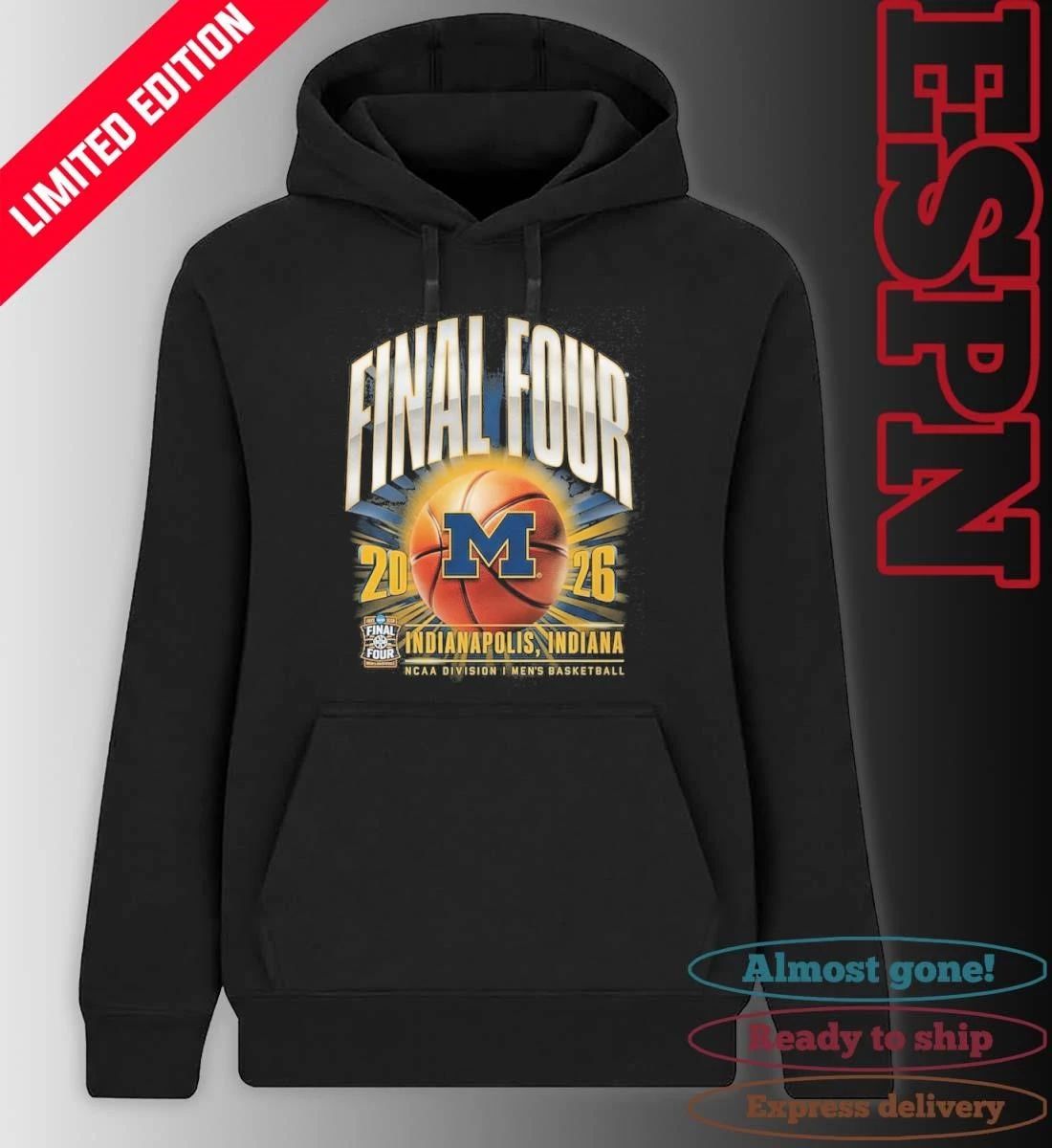 Michigan Wolverines 2026 NCAA Men’s Basketball Tournament March Madness Final Four Vintage T-Shirt