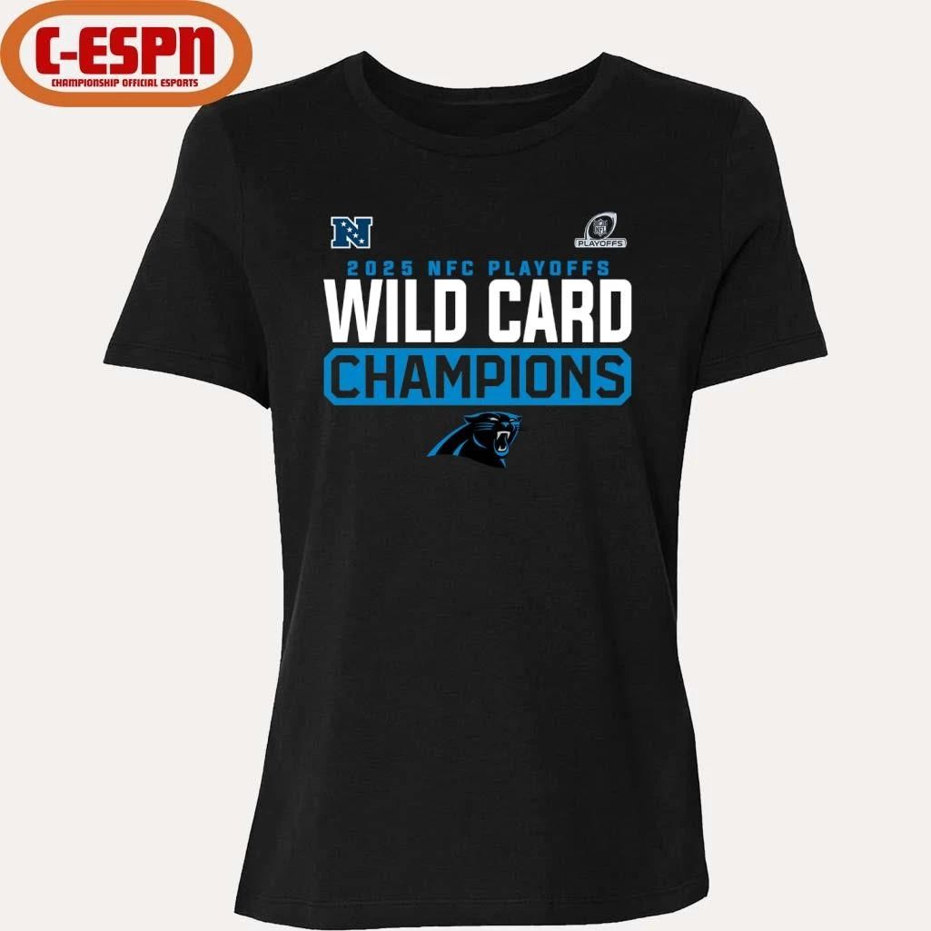 Carolina Panthers 2025-26 NFC Wild Card Playoffs Champions Shirt