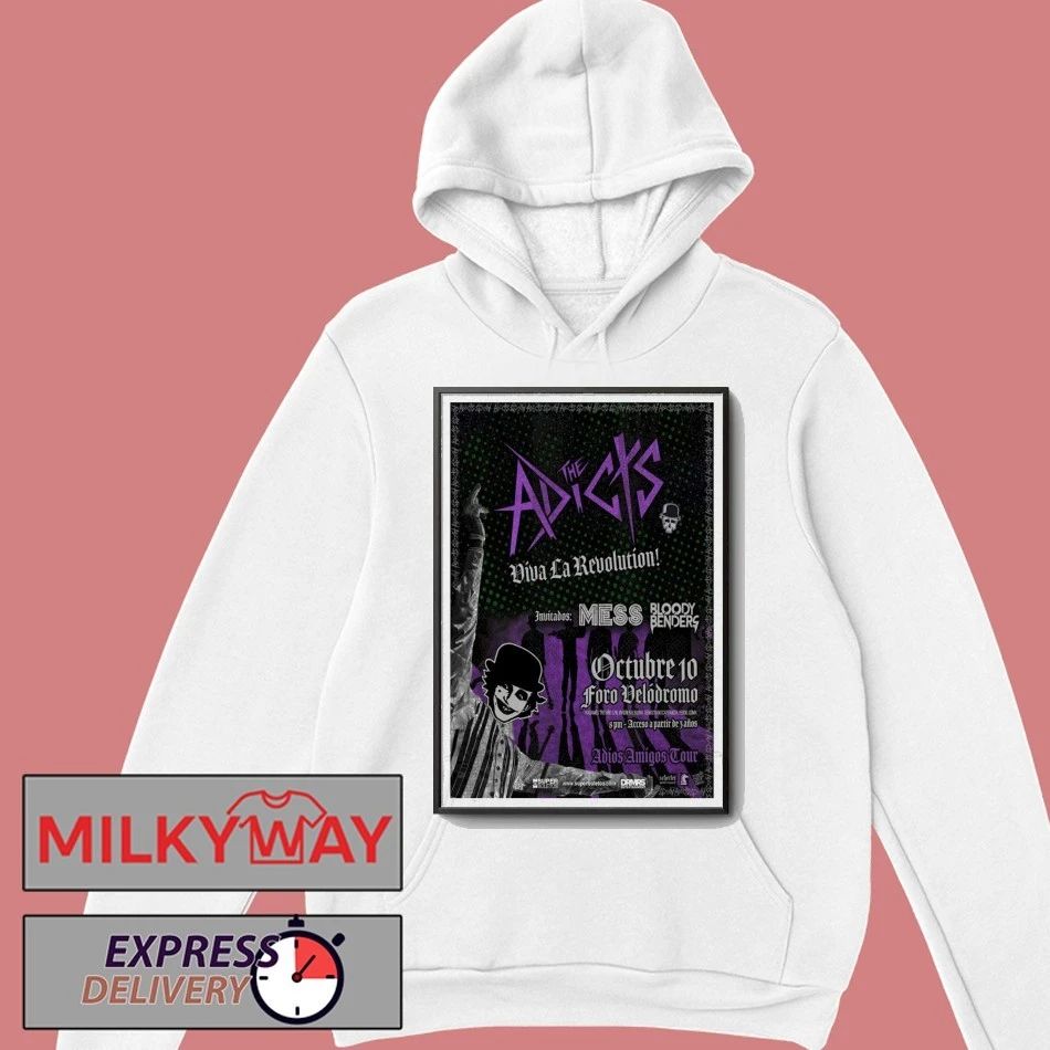 The Adicts Adios Amigos Tour Mexico Oct 10 2025 Poster shirt