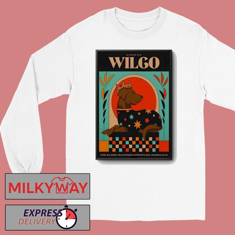 Wilco In Evansville IN On Apr 24 2026 Tour Poster shirt