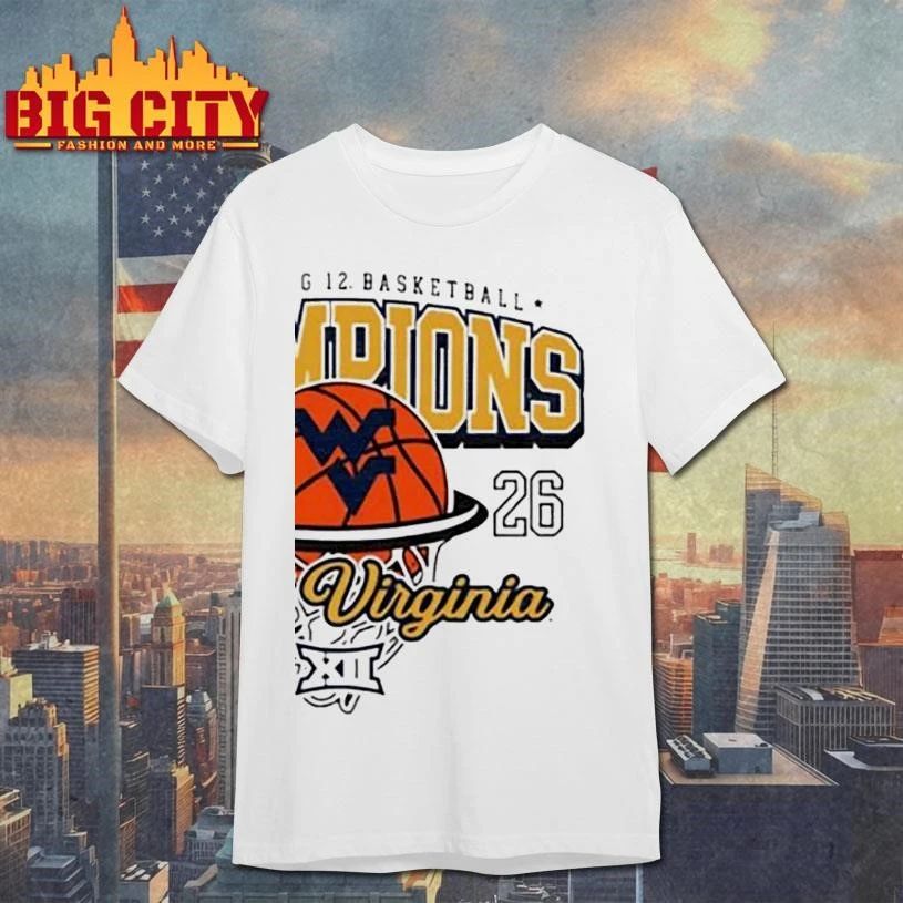 West Virginia Womens Big 12 Basketball Champions 2026 Shirt