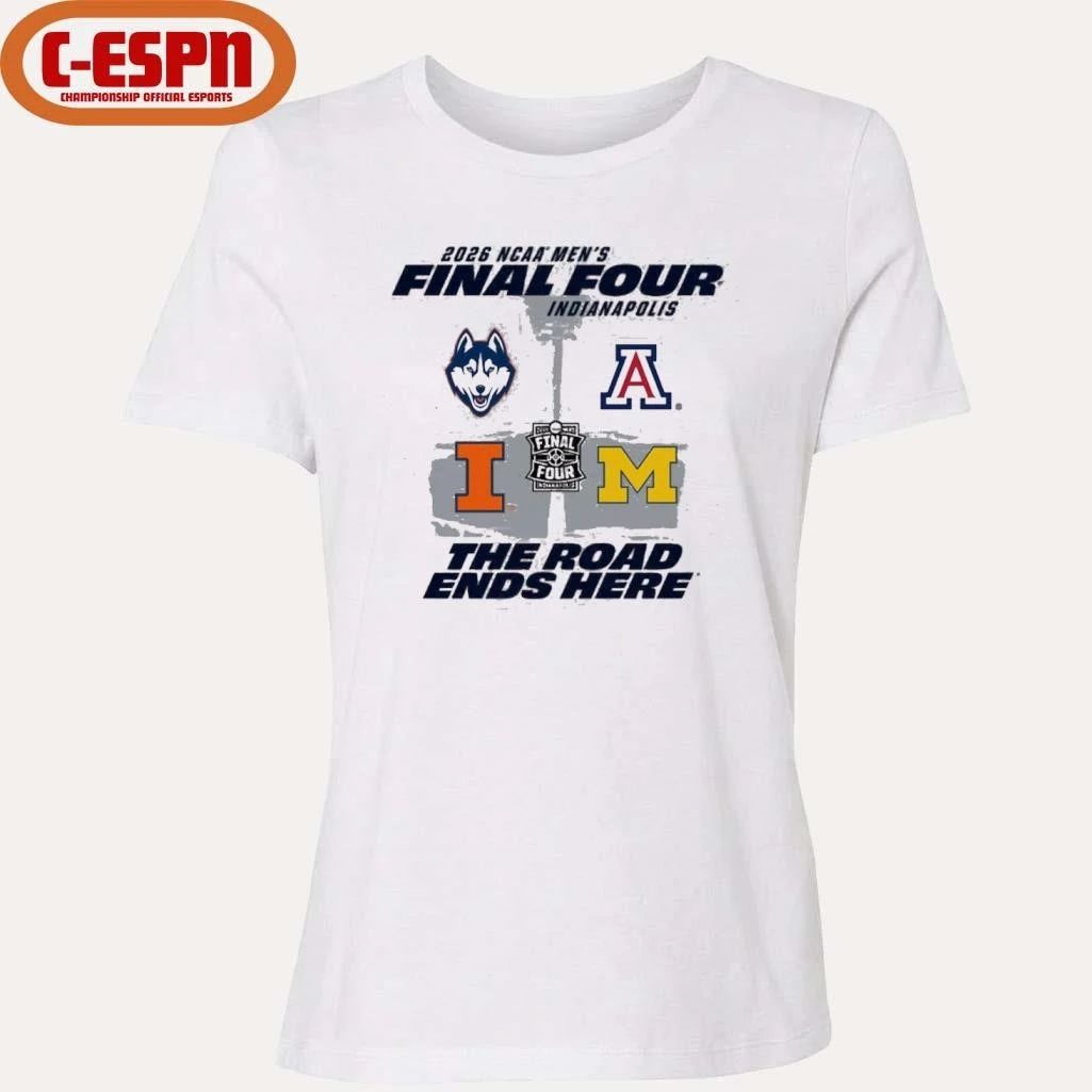 Illinois Fighting Illini Basketball Final Four Field 4 Teams Shirt