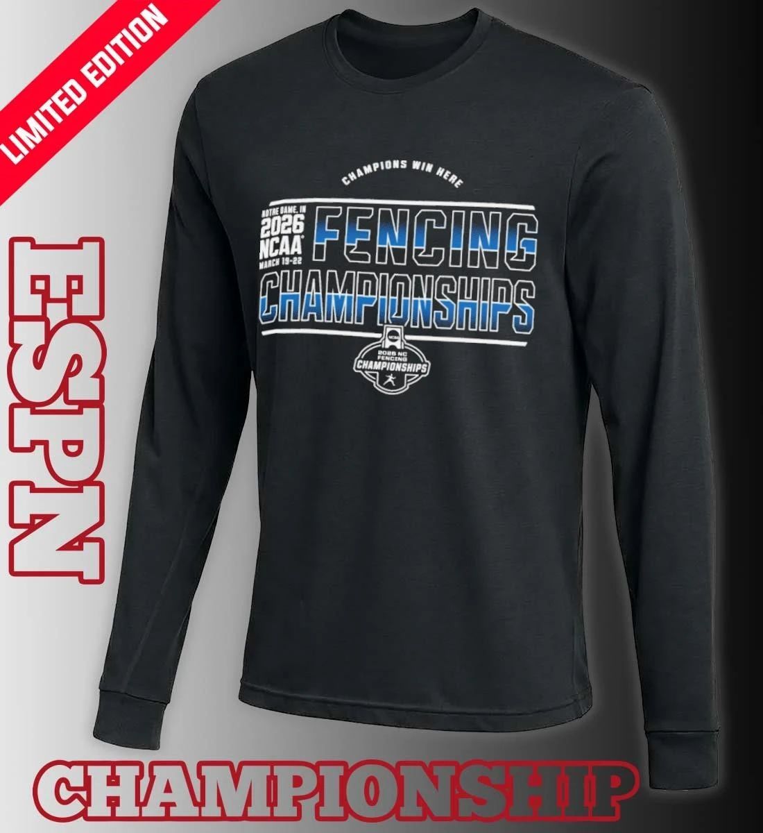 2026 NCAA Fencing Championships March 19-22 T-Shirt