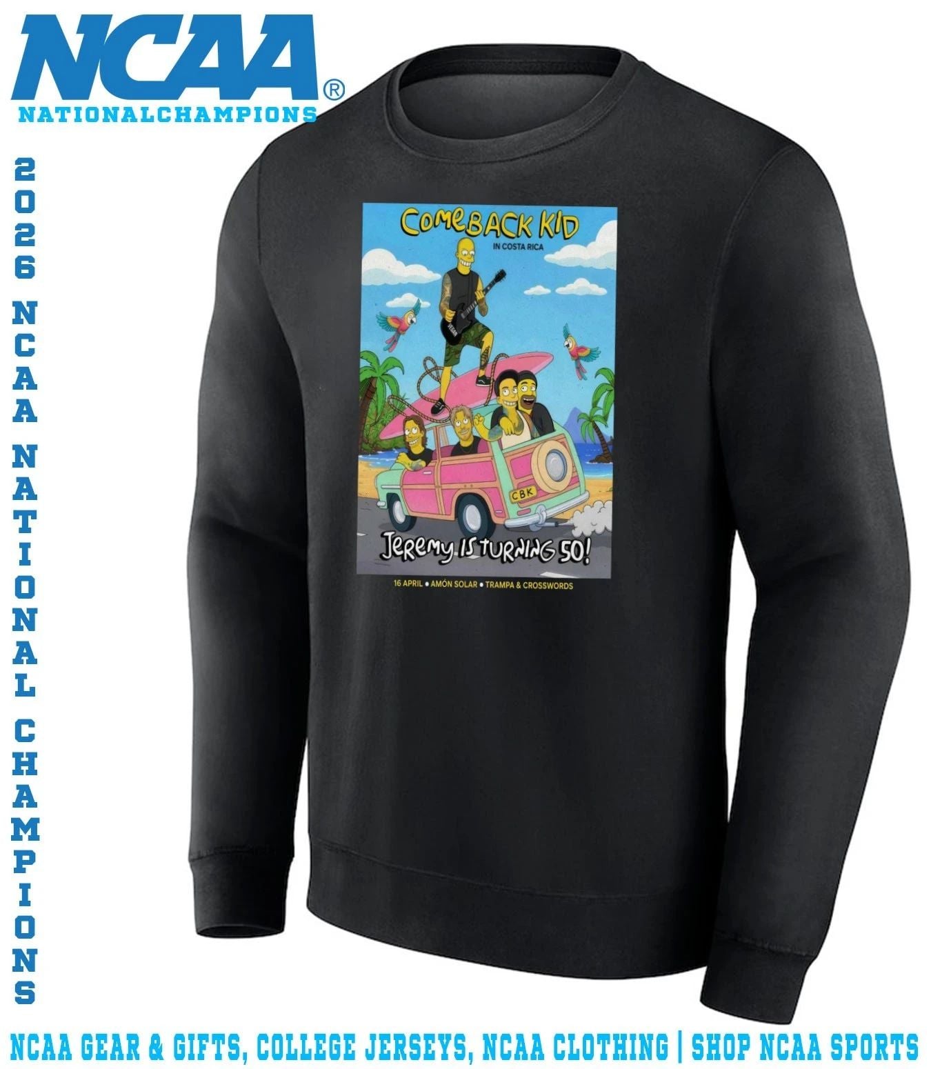 Comeback Kid Apr 16 2026 Amon Solar In San José Costa Rica poster shirt