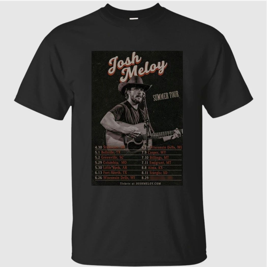 Josh Meloy Music Summer Tour 2026 Poster Shirt