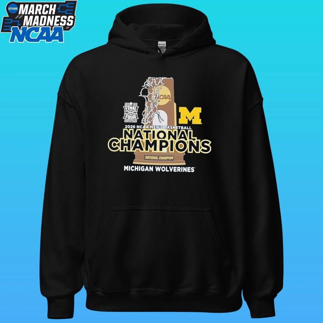 Michigan Wolverines 2026 Men’s Basketball National Champions Trophy Shirt