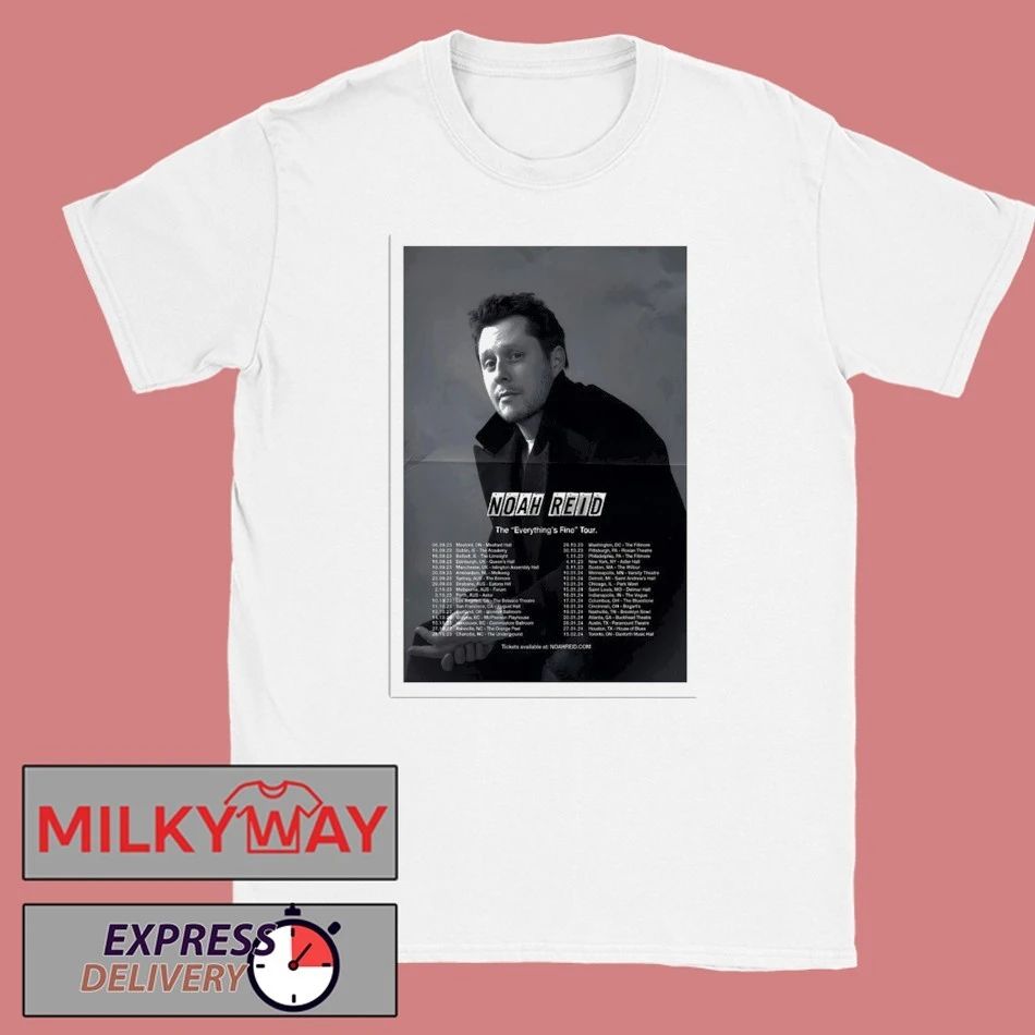 Noah Reid’s Everything’s Fine Tour Poster shirt