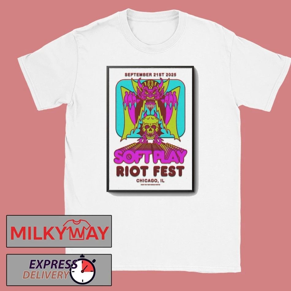 Soft Play September 21, 2025 Riot Fest in Chicago, IL Poster shirt