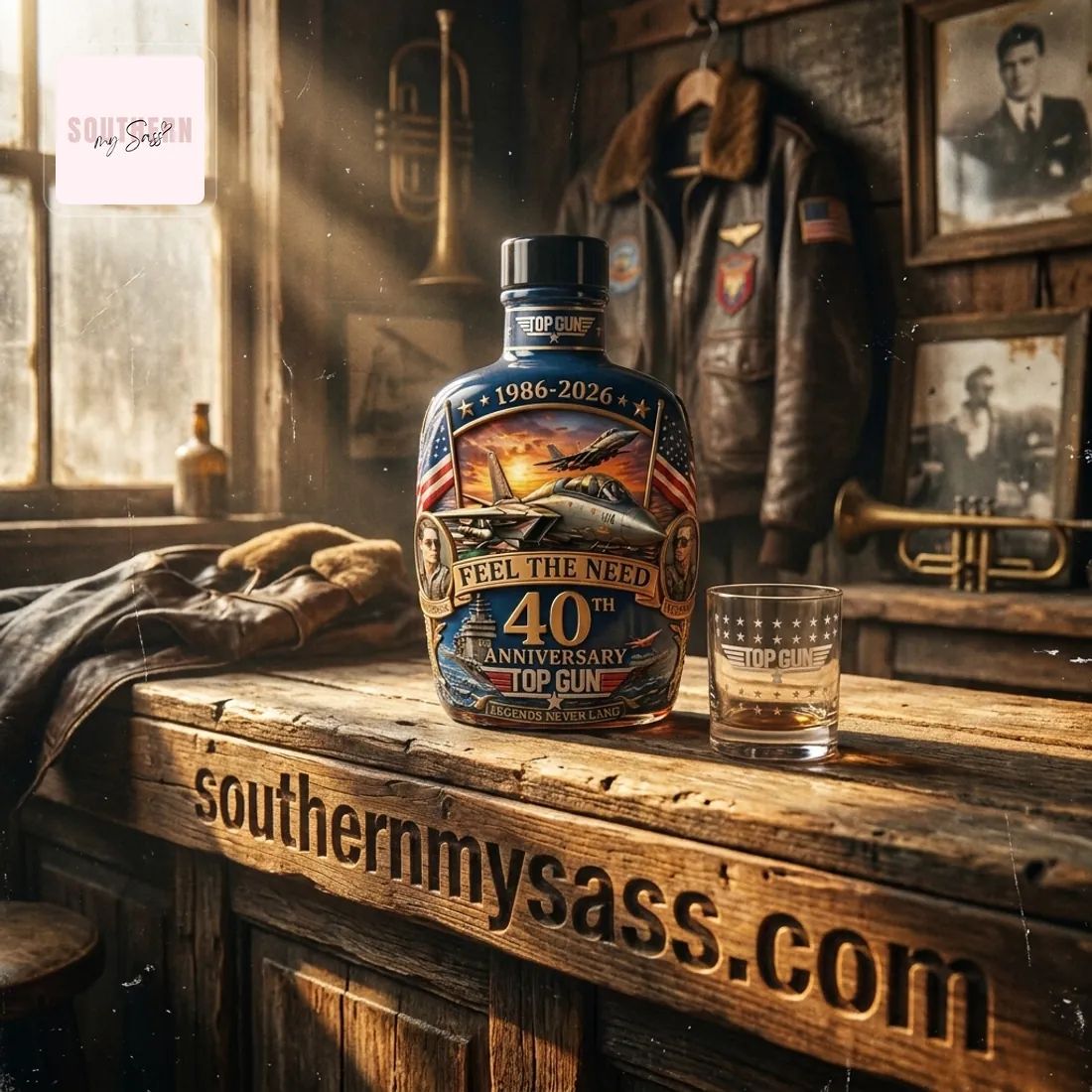 Gun 40th Anniversary 1986-2026 Commemorative Whiskey Bottle