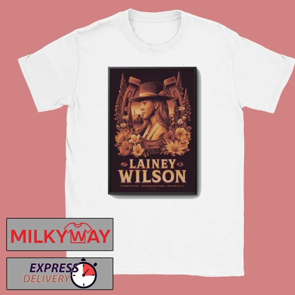 Lainey Wilson 10.10.2025 Madison Square Garden Show Poster shirt