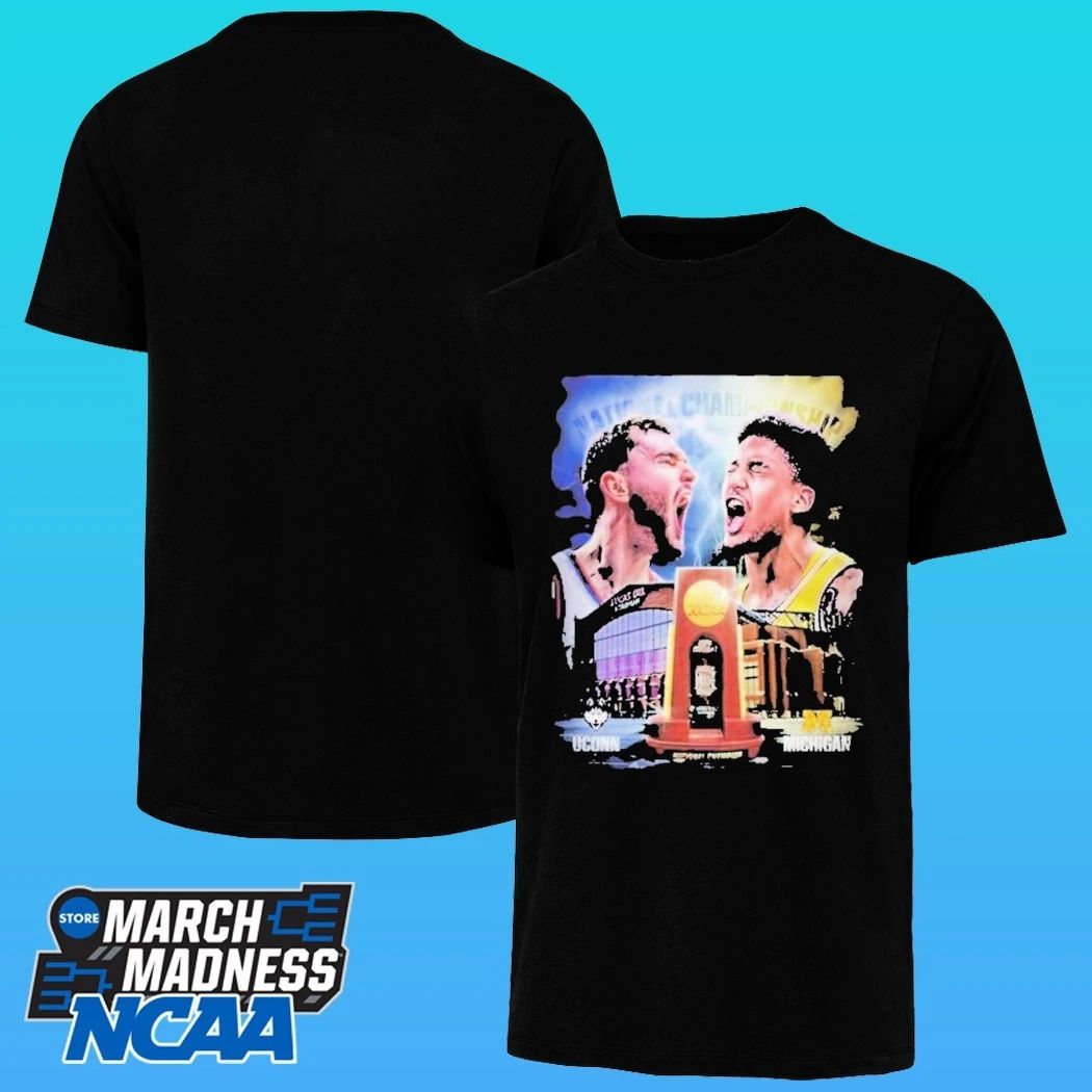 2026 NCAA Division 1 Men’s Basketball National Championship Uconn Huskies Vs Michigan Wolverines Matchup Two Teams One Goal Shirt