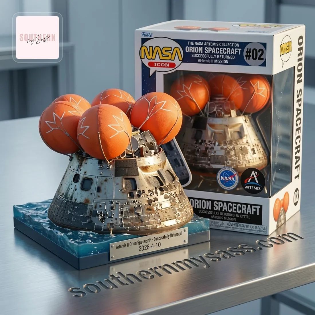 NASA Artemis II Orion Spacecraft Splashdown Funko Pop Figure Doll
