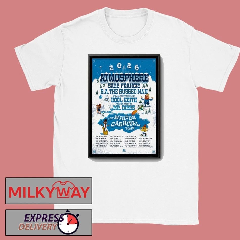 Atmosphere The Winter Carnival New Tour 2026 Poster shirt