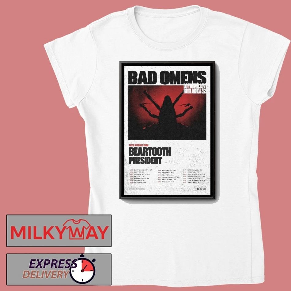 Bad Omens North America New Tour 2026 Poster shirt