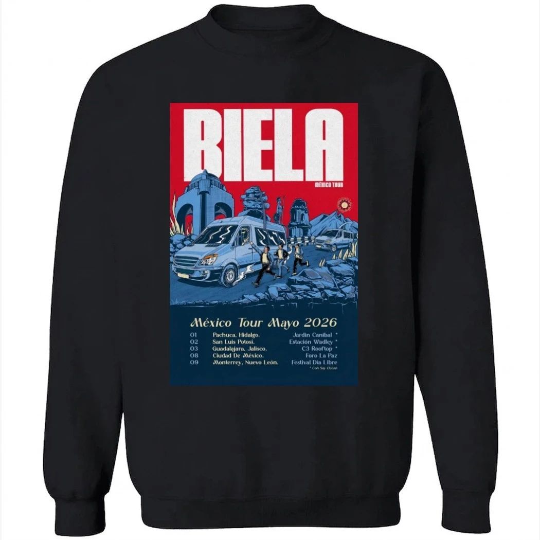 Biela Tour Mexico Mayo 2026 Poster Shirt