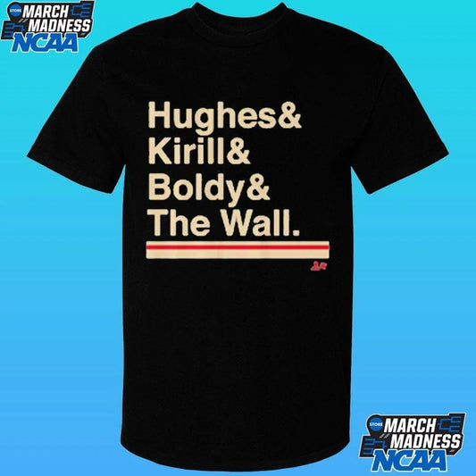 Minnesota Hockey Ampersand Hughes & Kirill & Boldy & The Wall Shirt