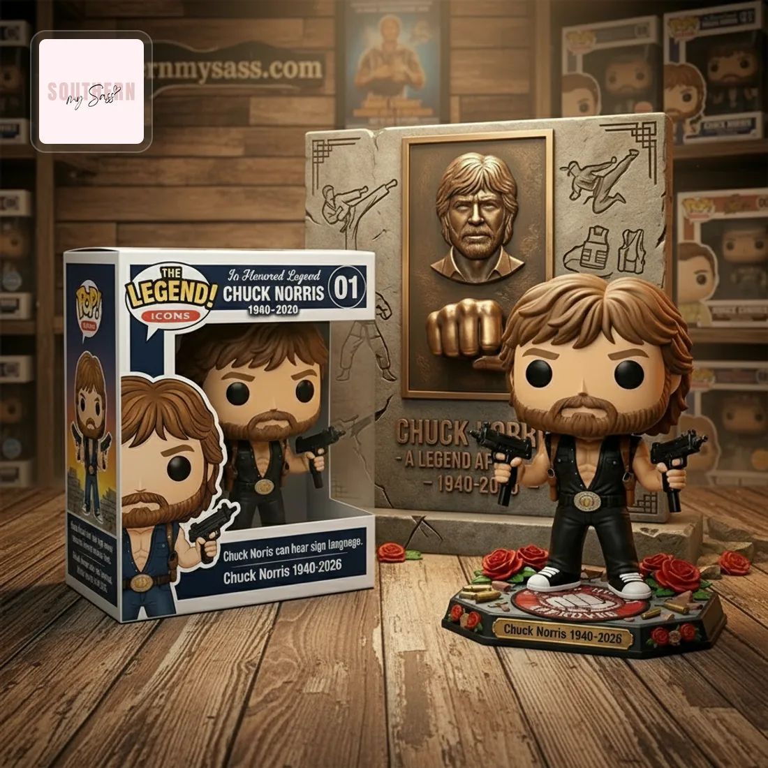 Chuck Norris The Legend 1940-2026 Commemorative Pop Figure Doll