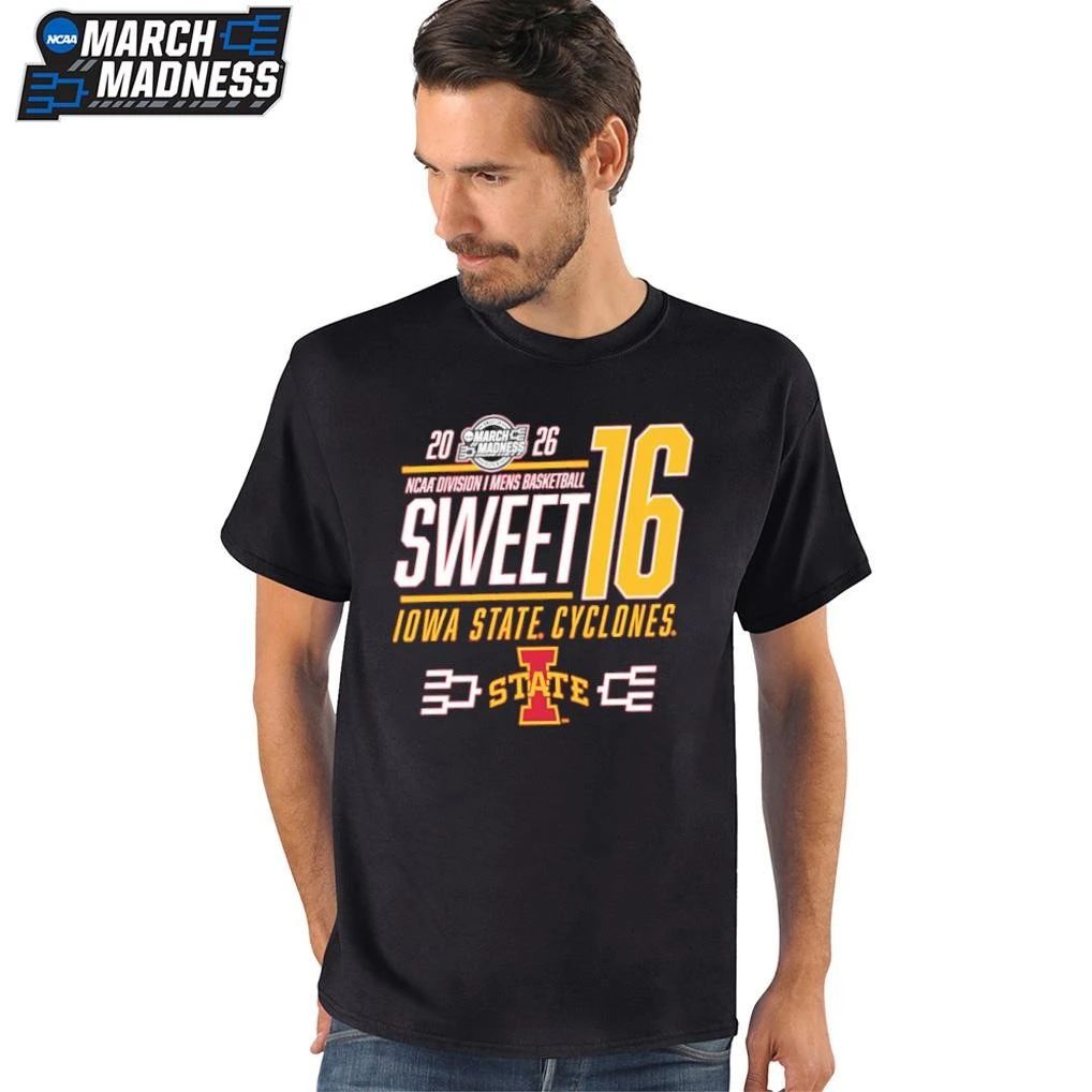 Iowa State Cyclones 2026 NCAA March Madness Sweet 16 Bound Net T-Shirt