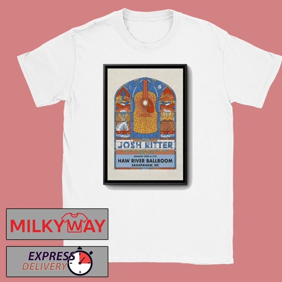 Josh Ritter Saxapahaw, NC Poster Jan 30-31 2026 shirt