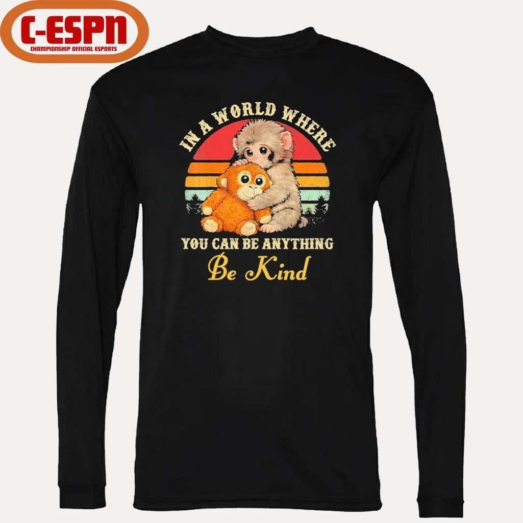 Punch Monkey In A World Where You Can Be Anything Be Kind Shirt