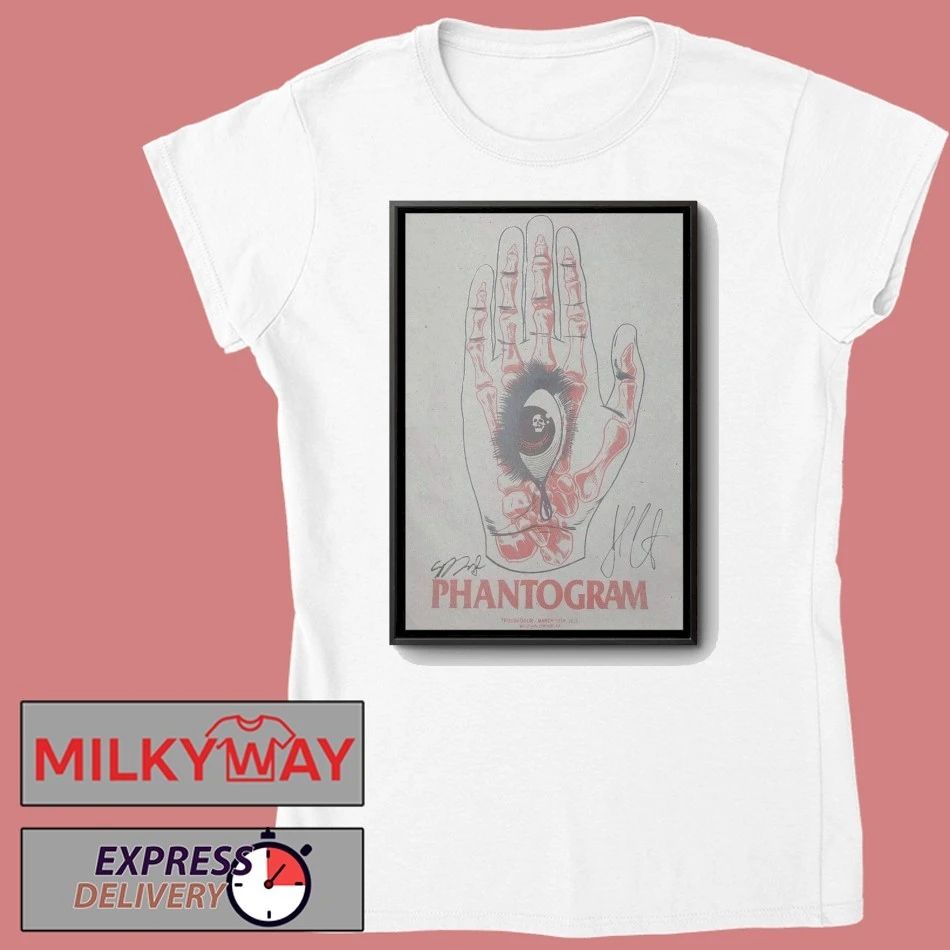 Mar 13 2026 PHANTOGRAM Signed Poster West Hollywood CA shirt