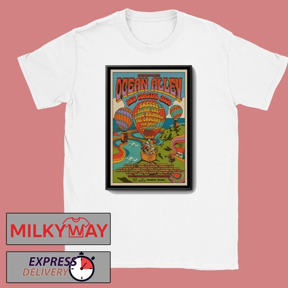 Australian Coastal 2026 OCEAN ALLEY Poster shirt