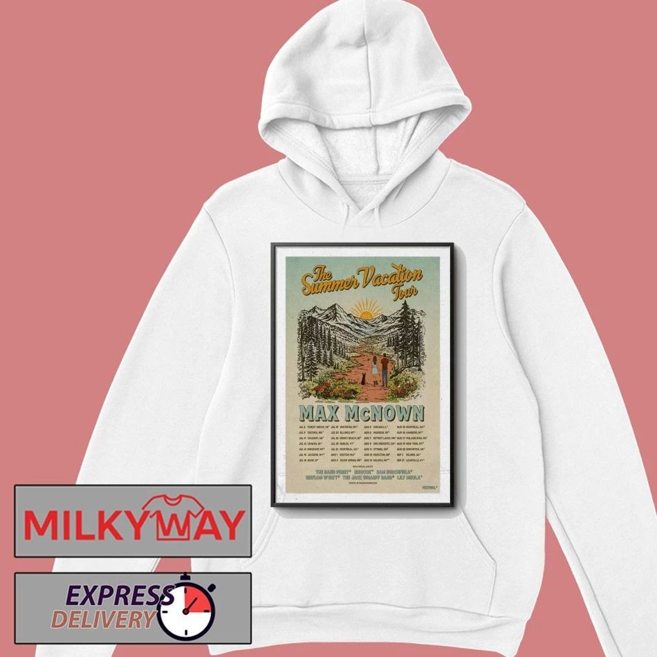 Max McNown The Summer Vacation Tour 2026 Poster shirt