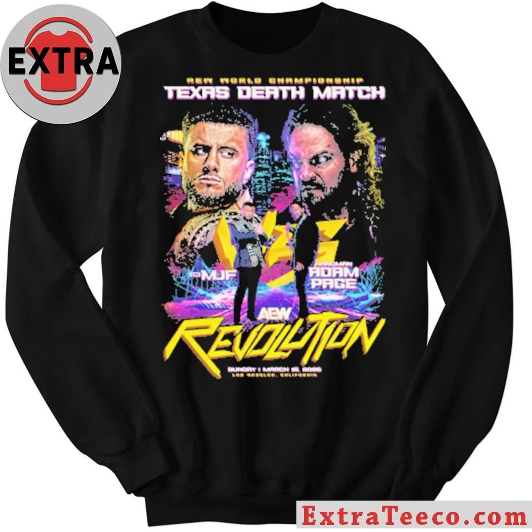 AEW Revolution 2026 Matchup MJF vs Hangman Adam Page Shirt