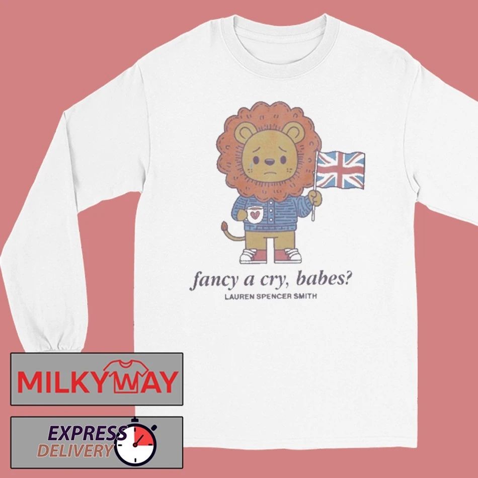 Lion With England Flag Fancy A Cry Babes Lauren Spencer Smith Shirt