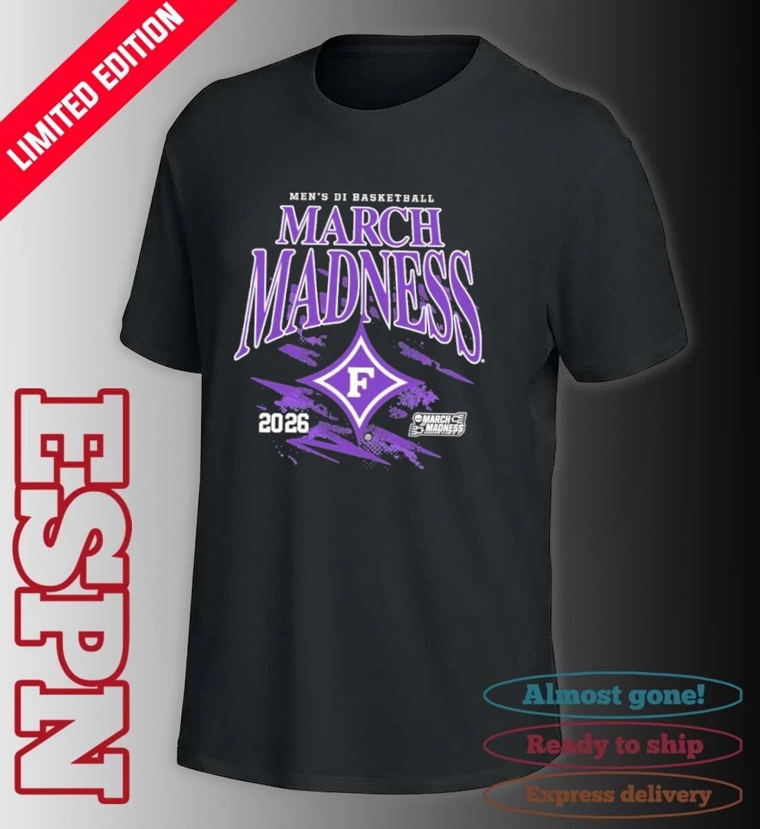 Furman University Men’s Basketball 2026 NCAA March Madness Bound T-Shirt