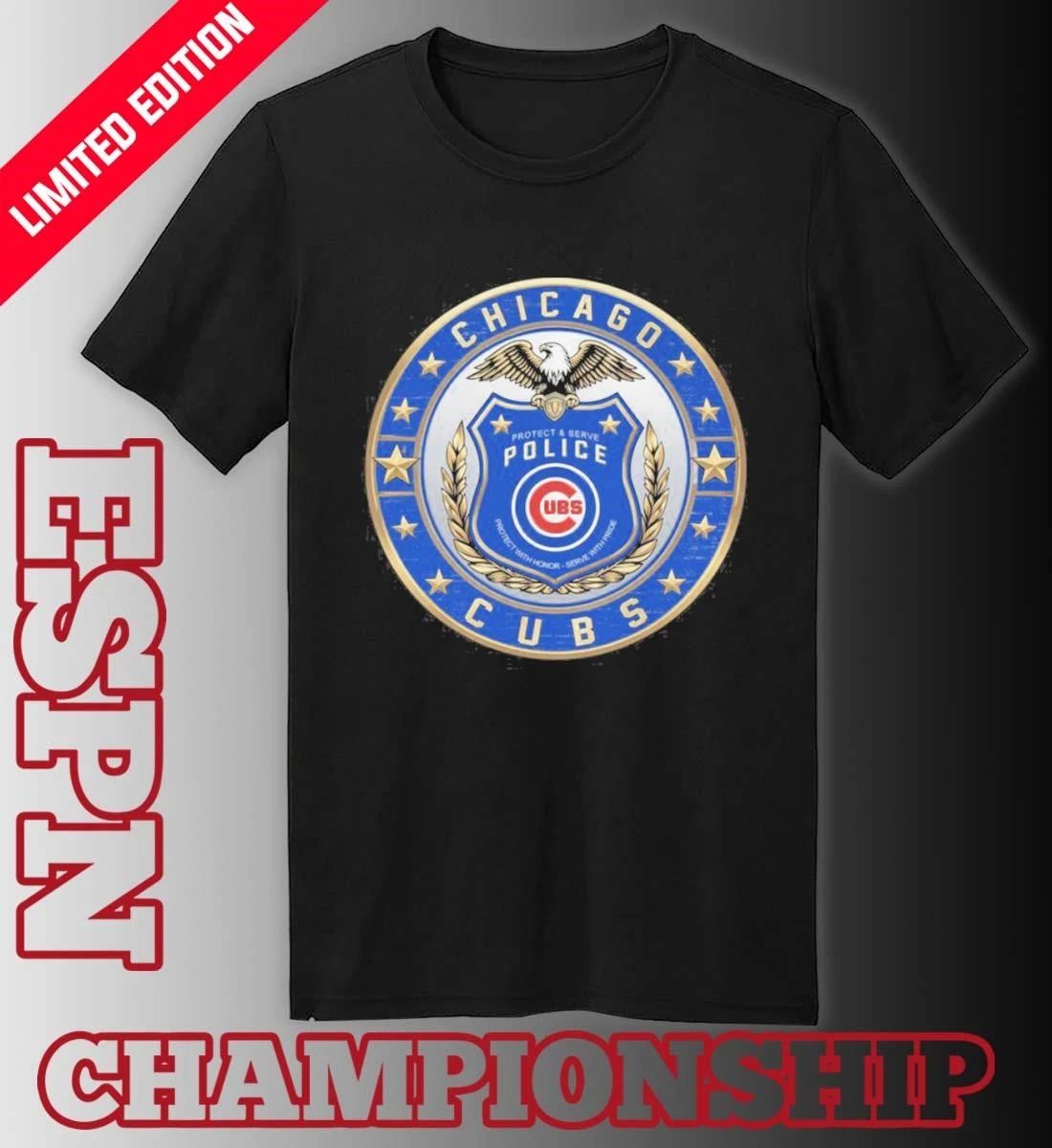 Chicago Cubs X Protect & Serve Police Shirt