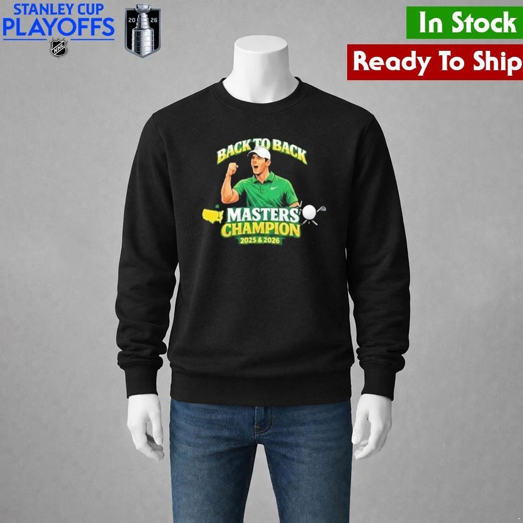 Rory McIlroy Back To Back Masters Champion 2026 Golf Shirt