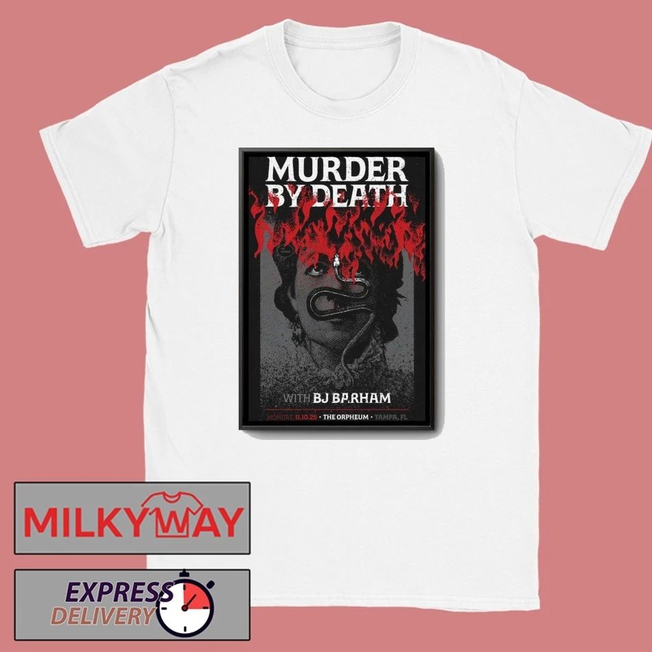 Murder By Death The Orpheum Tampa Nov 10 2025 Poster shirt