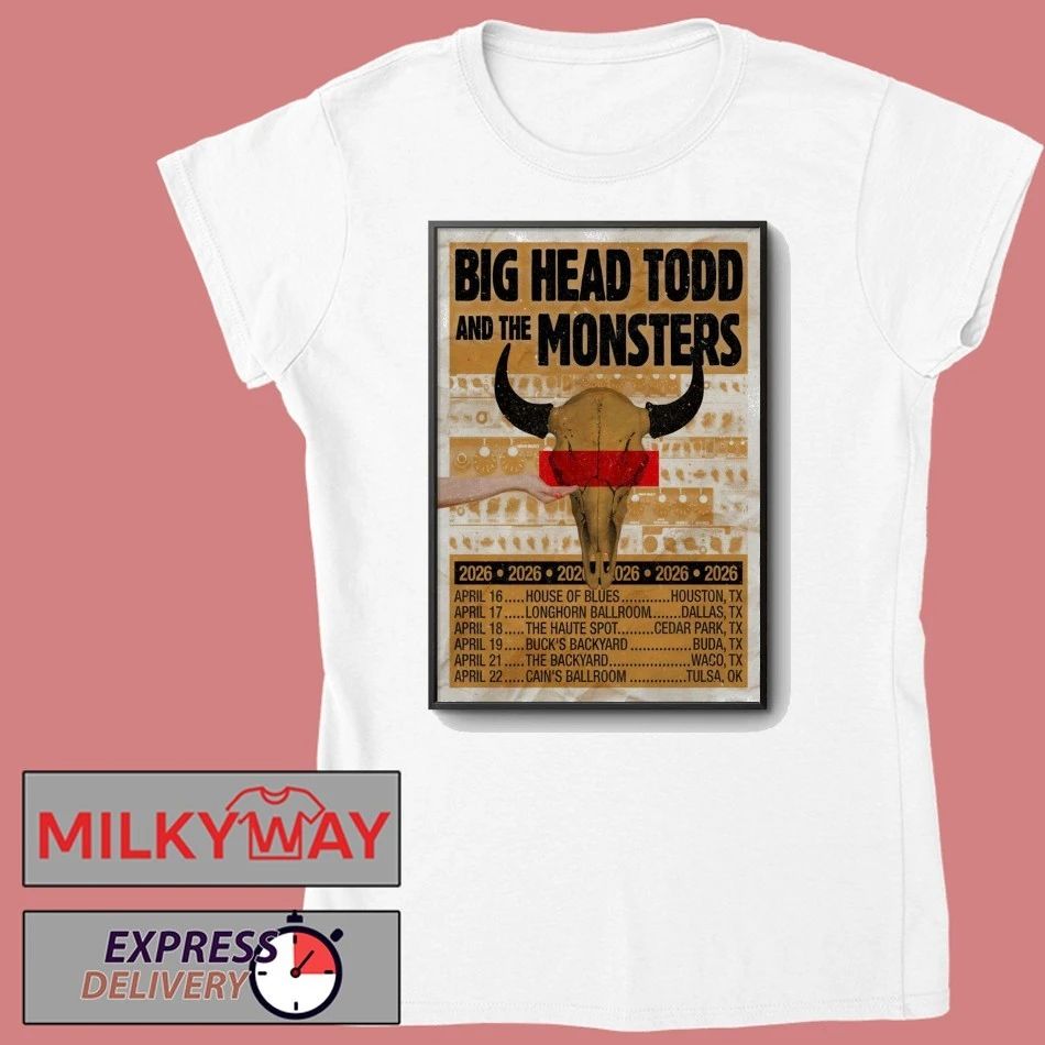 Big Head Todd And The Monsters Texas Tour 26 Poster T-Shirt