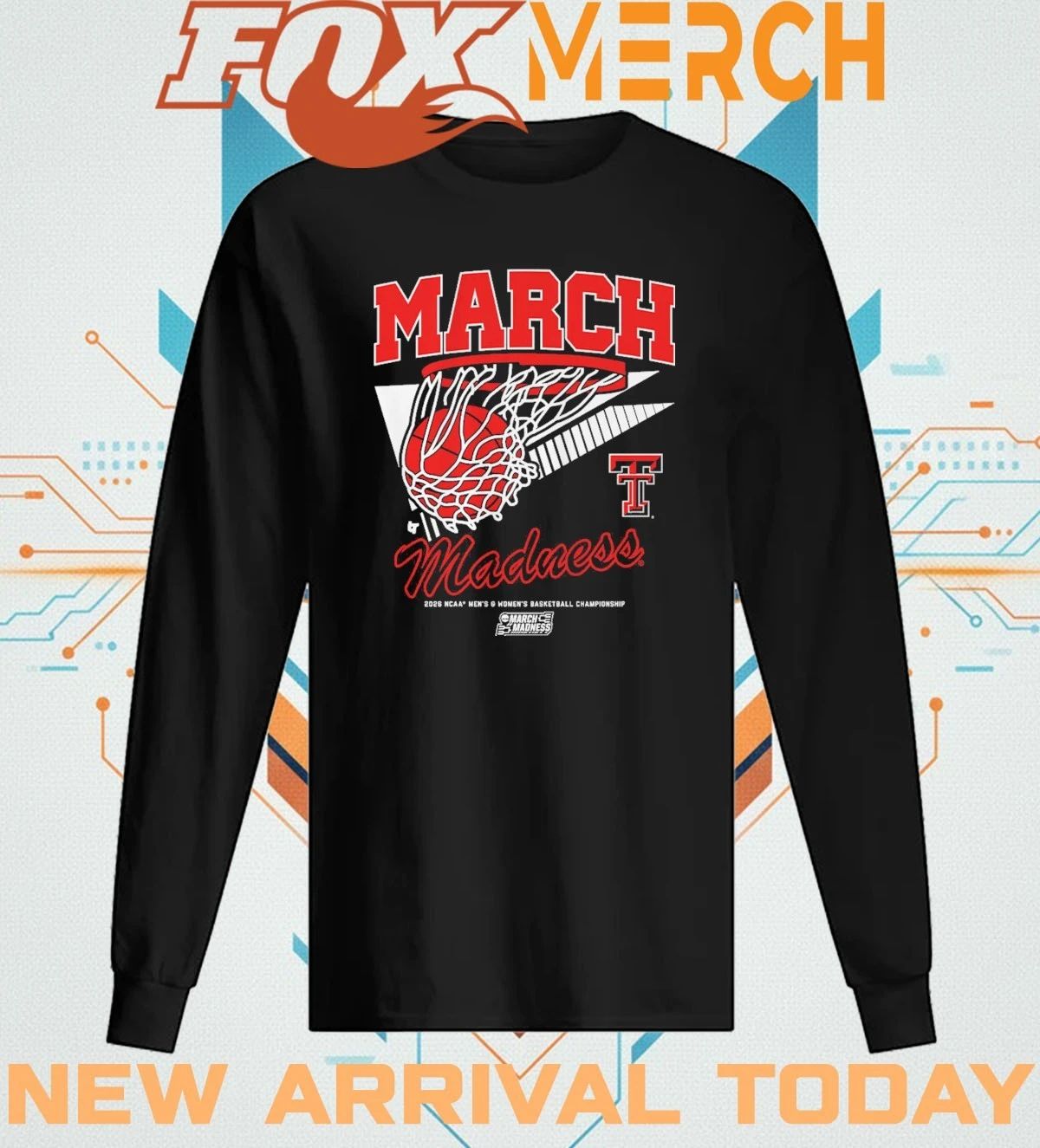 Texas Tech Red Raiders MBB & WBB 2026 March Madness Retro Swish t-shirt