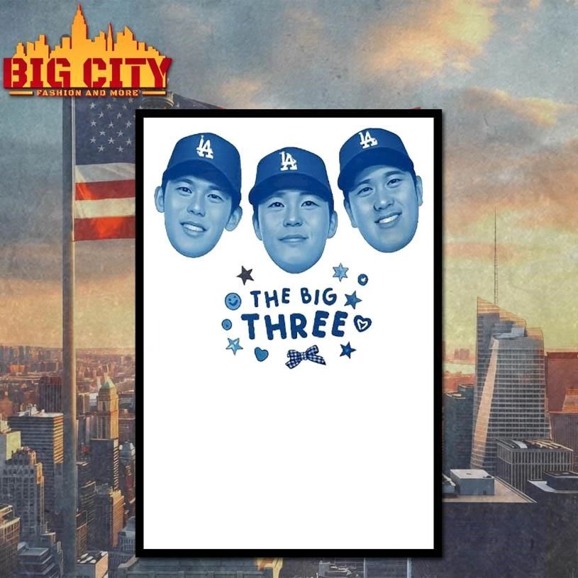 Los Angeles Dodgers The Big Three Shirt