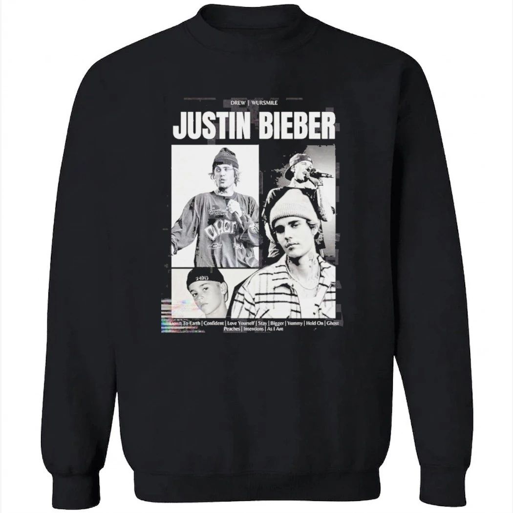 Justin Bieber Greatest Hits Collage Shirt