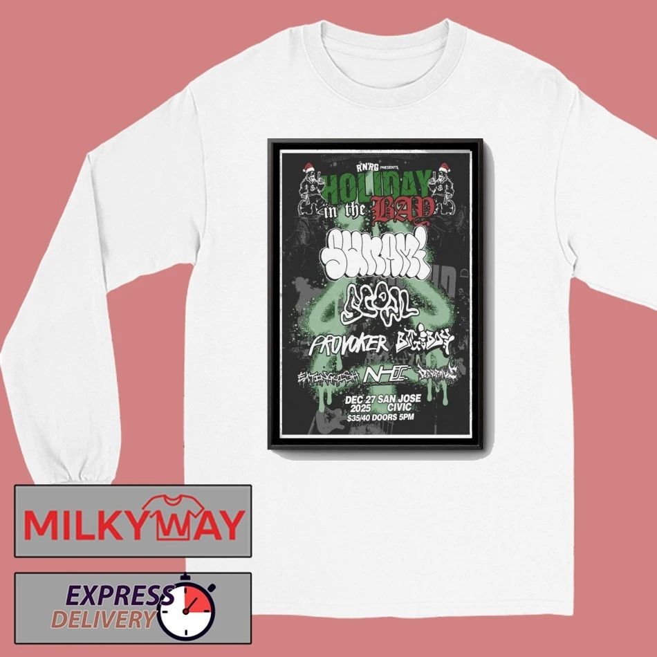 Scowl & Sunami Dec 27 2025 San Jose Civic San Jose CA Poster shirt