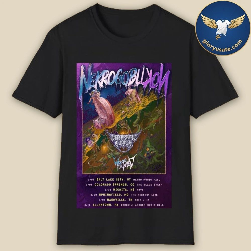 Nekrogoblikon March Shows 2026 Poster Shirt