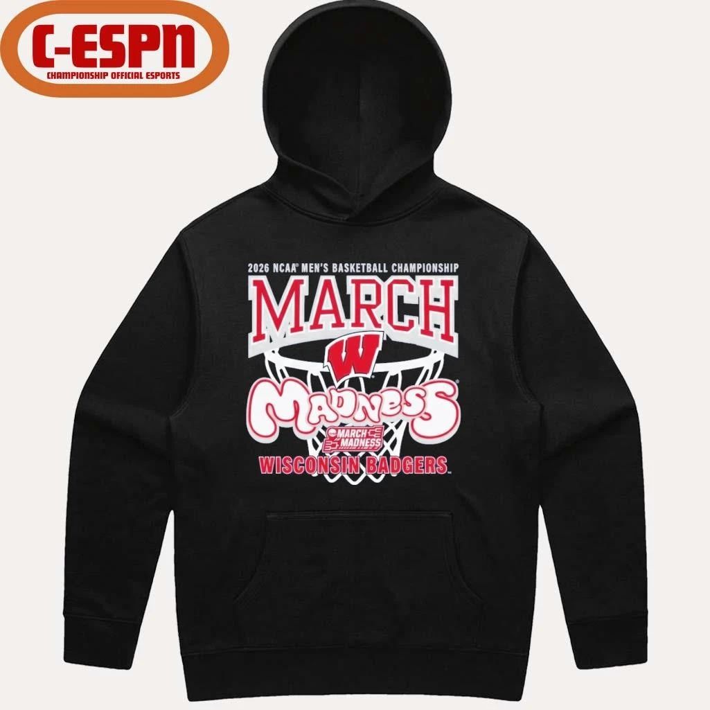 Wisconsin Badgers 2026 NCAA Men’s Basketball Championship March Madness Shirt